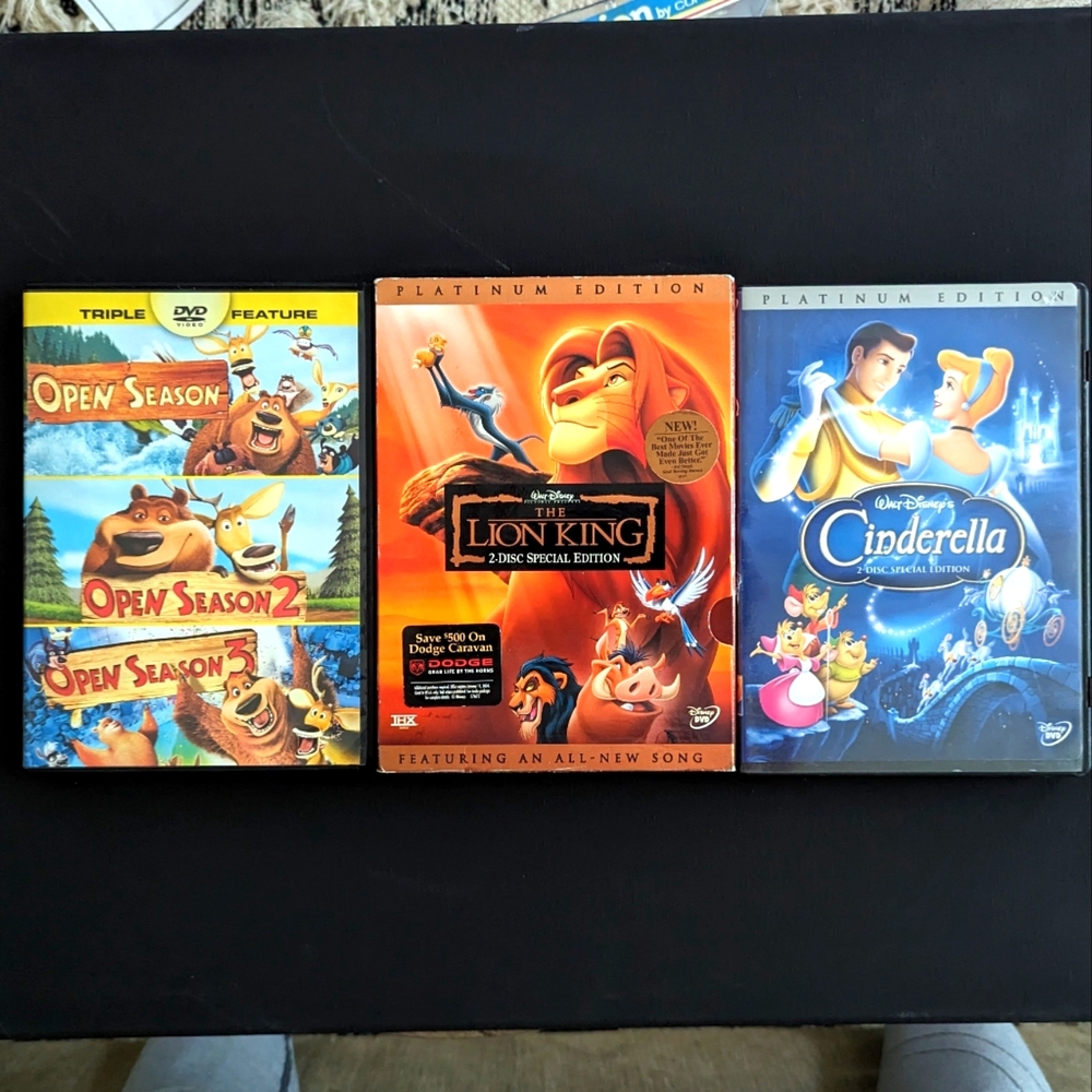 3 Kids/family Movies Disney